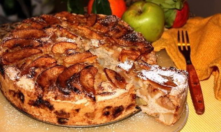 Рецепт шарлотка ароматная без масла