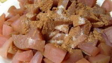 шарлотка из сушеных яблок