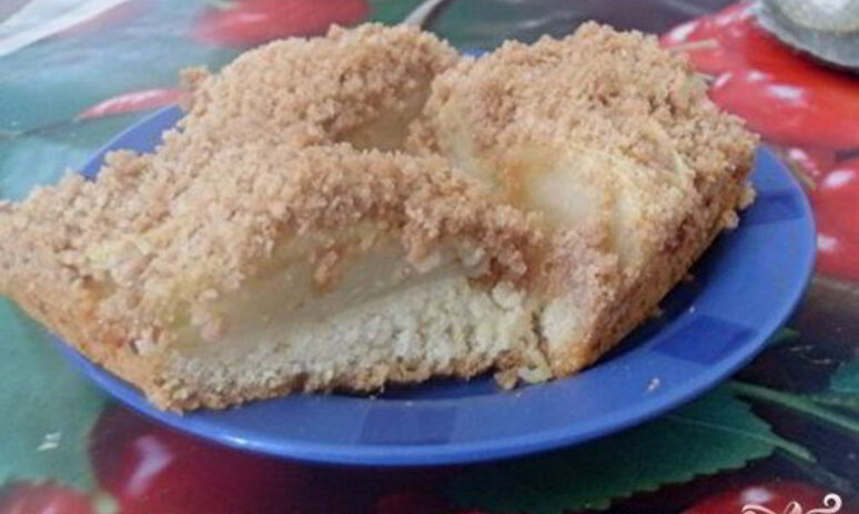 Рецепт шарлотка песочная с яблоками