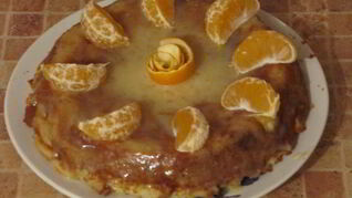 Шарлотка с апельсинами