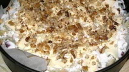 шарлотка с брусникой и яблоками