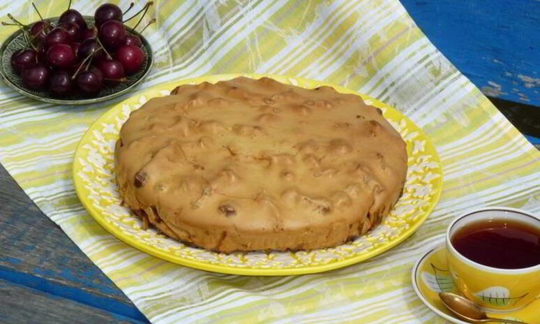 Рецепт шарлотка с черешней