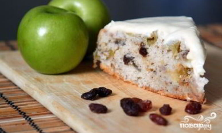 Рецепт шарлотка с орехами и яблоками