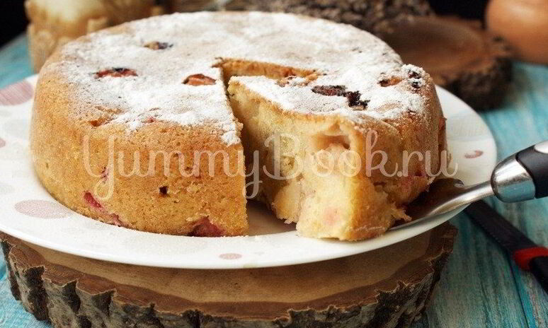 Рецепт шарлотка с ревенем в мультиварке