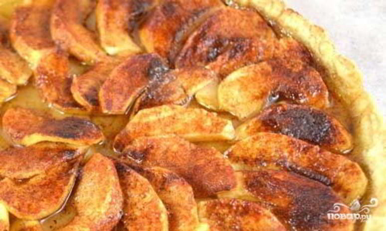 Рецепт шарлотка с яблоками открытая