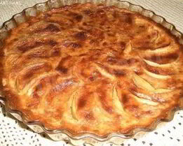 Ванильная Шарлотка с яблоками и лимонной цедрой