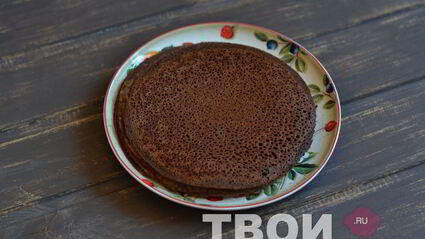 шоколадные блинные рулетики