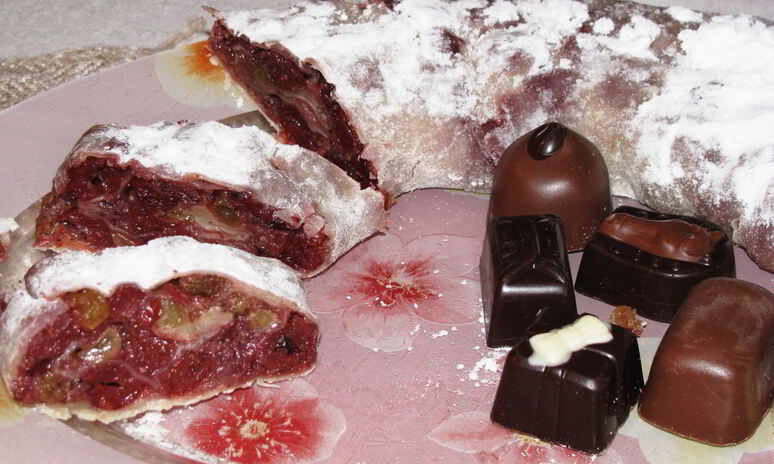 Рецепт вишневый штрудель