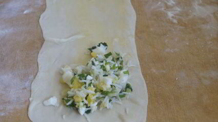 слойки из теста фило с начинкой из риса