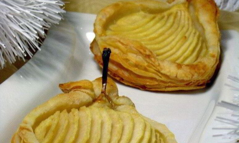 Рецепт слойки с грушами и орехами