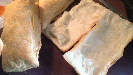 слойки с креветками