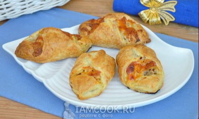 Рецепт слойки с минтаем