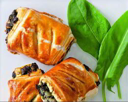 Слойки с щавелем