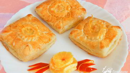 слойки с творожно-лимонной начинкой