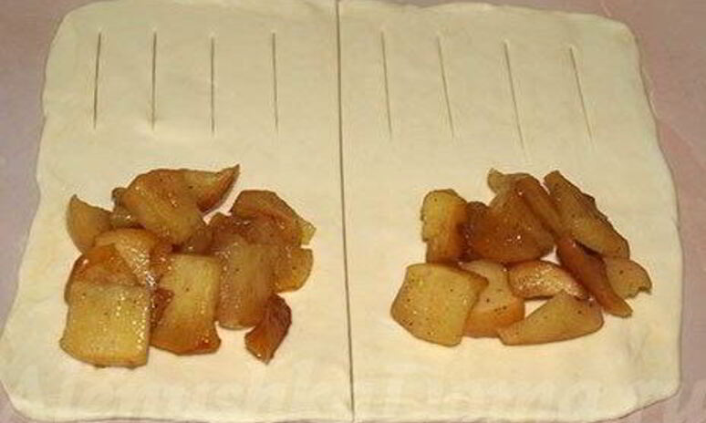 Рецепт слойки с яблоками и корицей
