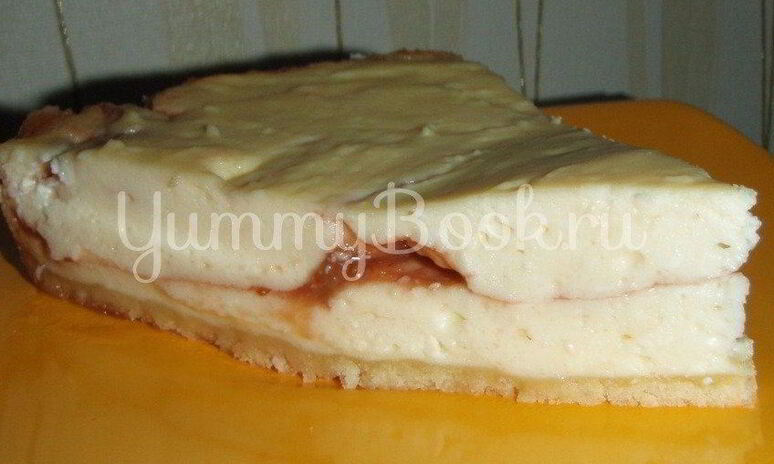 Рецепт нежный сырник — суфле с клубничным вареньем