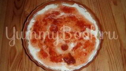 нежный сырник — суфле с клубничным вареньем