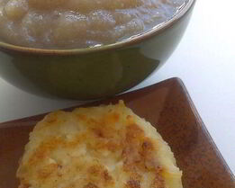 Саксонские творожники с яблочным муссом