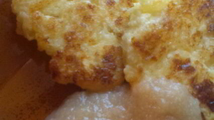 саксонские творожники с яблочным муссом