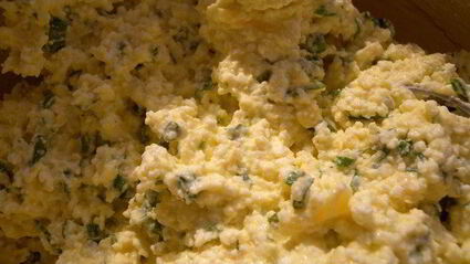 сырники с твердым сыром и зеленью