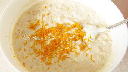 творожник с яблоками и апельсиновой цедрой