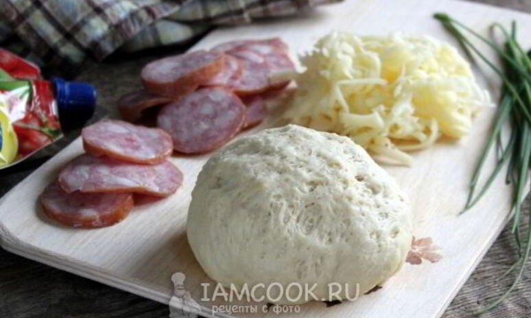 Рецепт дрожжевое тесто для пиццы на молоке