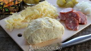 Пресное тесто для пиццы