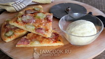 пресное тесто для пиццы