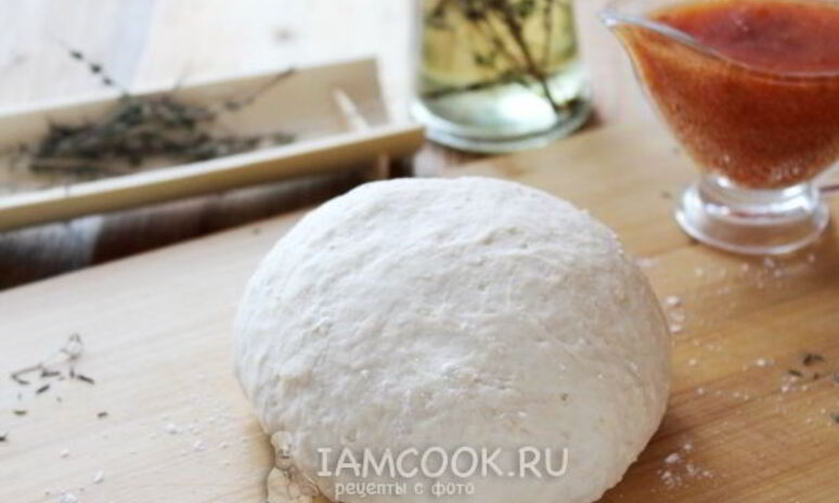 Рецепт тесто для пиццы без яиц