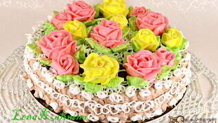 Бисквитный торт Розалия