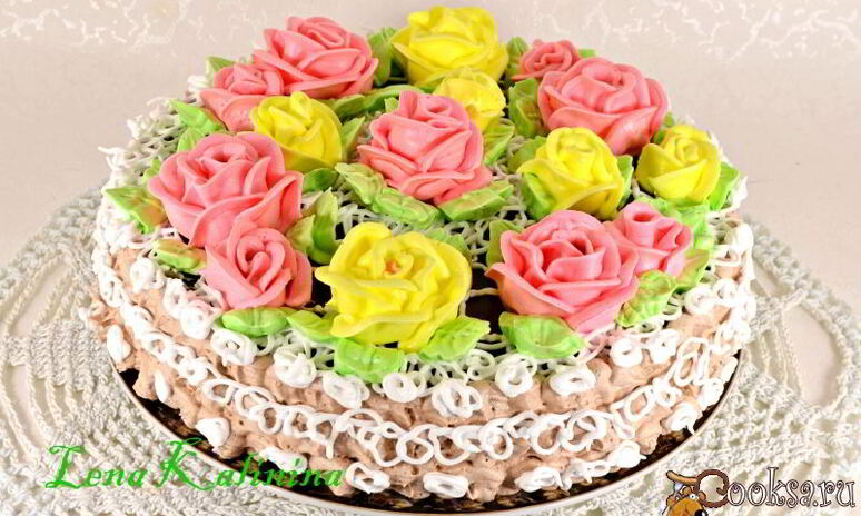 Рецепт бисквитный торт розалия