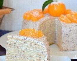 Блинчатый торт с маскарпоне