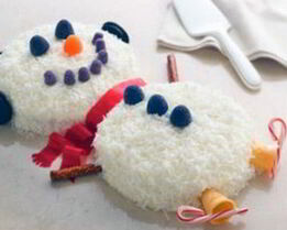 Домашний торт Снеговик