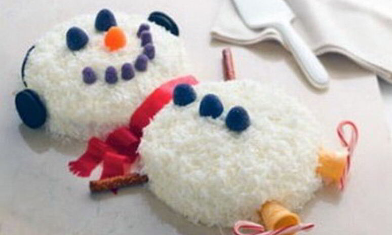 Рецепт домашний торт снеговик