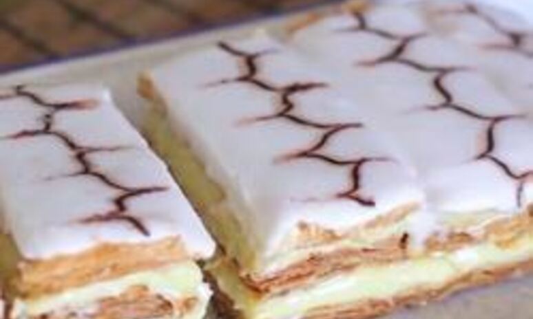 Рецепт французский наполеон из готового слоеного теста