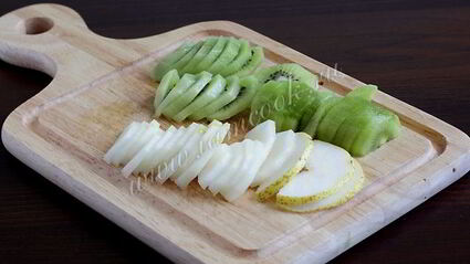 фруктовый торт на японском бисквите