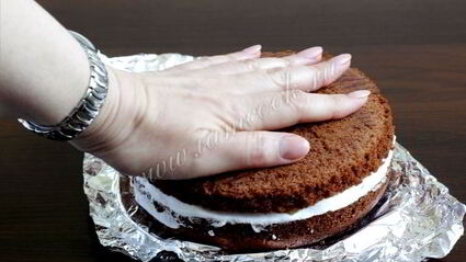 фруктовый торт на японском бисквите