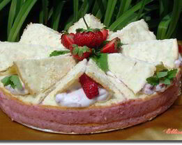 Клубнично-кокосовый торт