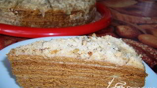 Лимонный торт Медовое облако с заварным кремом