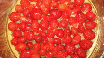 маково-клубничный торт