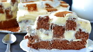 Шахматный торт