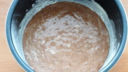 шоколадно-ореховый бисквит на минералке