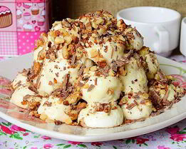 Торт Графские развалины с орехами со сгущенкой