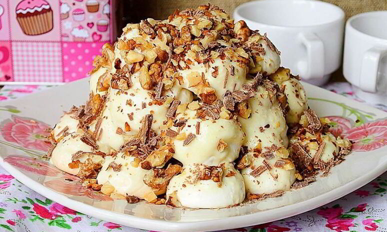 Рецепт торт графские развалины с орехами со сгущенкой