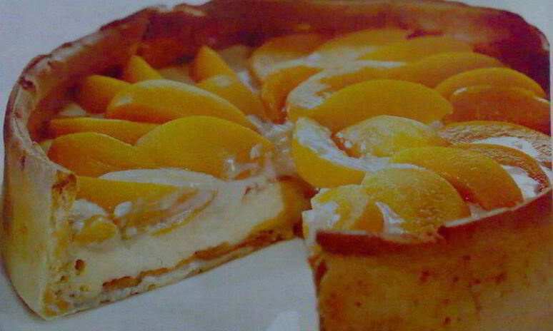 Рецепт торт из белого шоколада с персиками