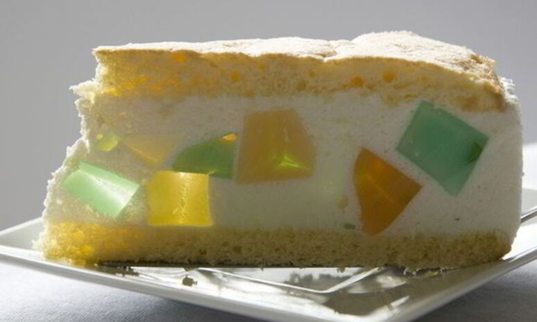 Рецепт торт с кусочками желе