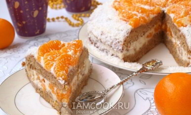 Рецепт торт с мандаринами