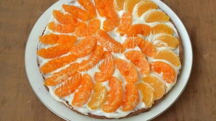 торт с мандаринами