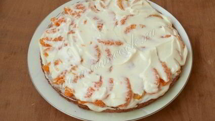 торт с мандаринами