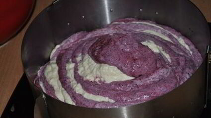 творожно-черничный торт